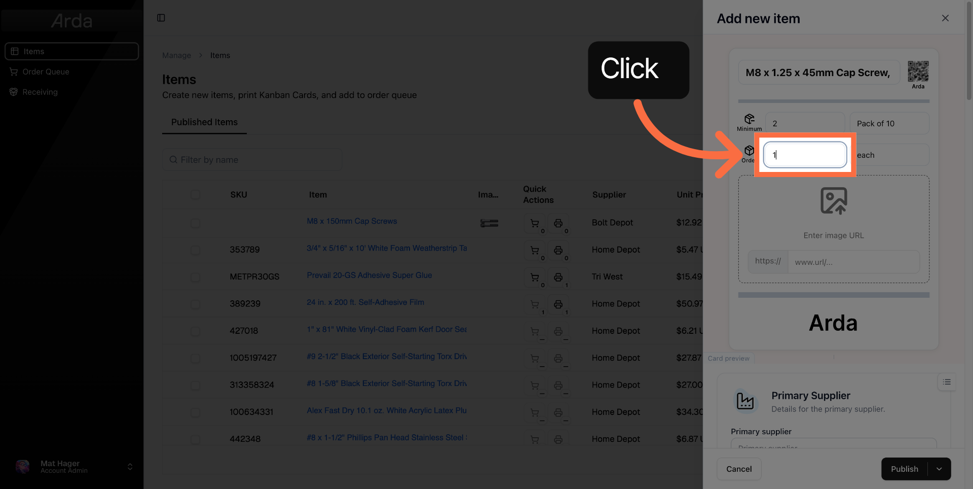 Repeat these steps for Order Quantity