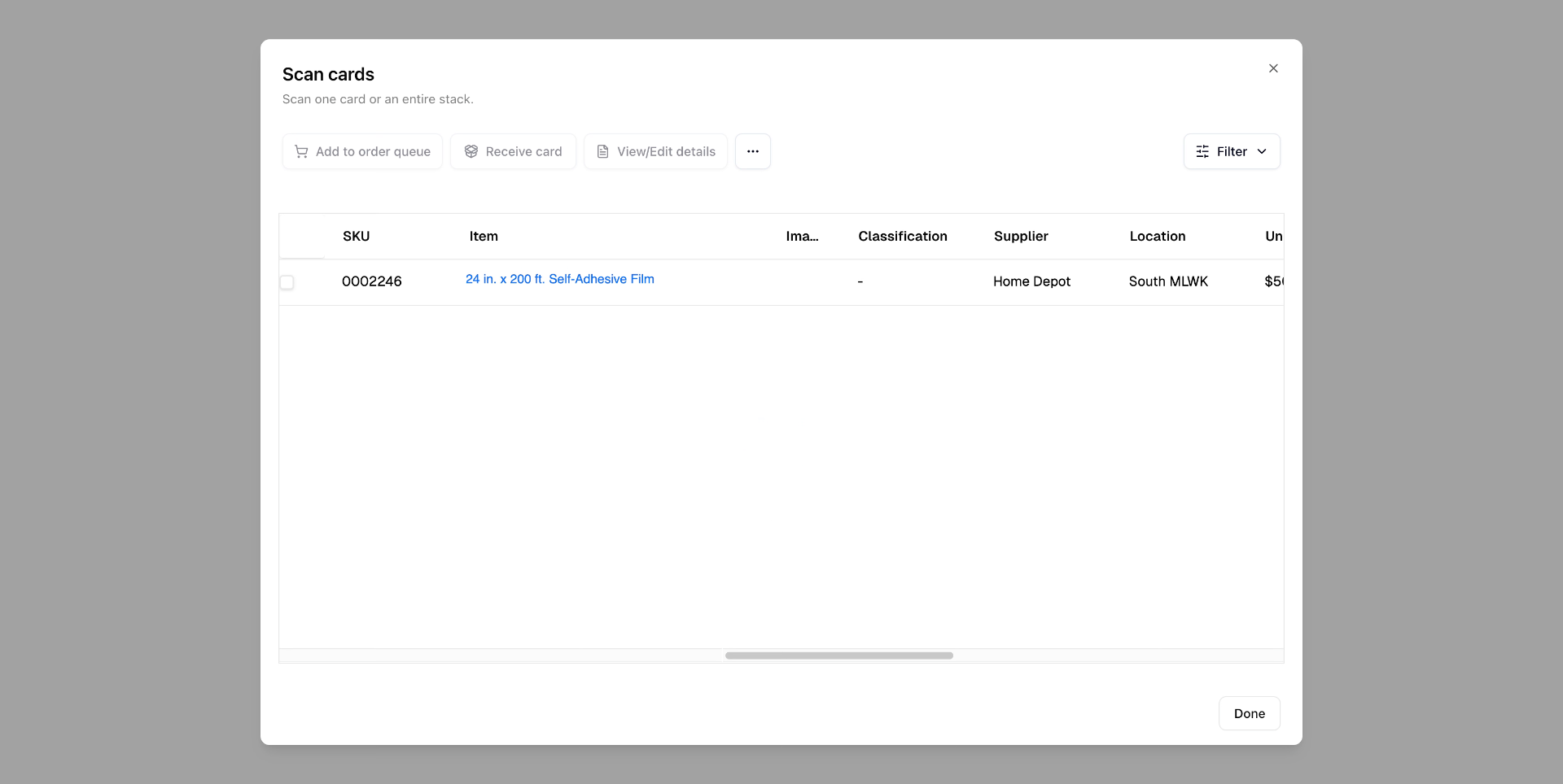 Use The Scan Model for Card Processing